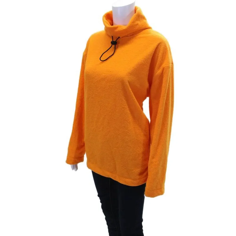 Urban Outfitters Womens High Neck Pullover Sweatshirt Top Orange Size S